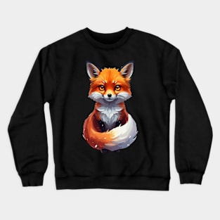 Cute Fox Art Illustration Crewneck Sweatshirt